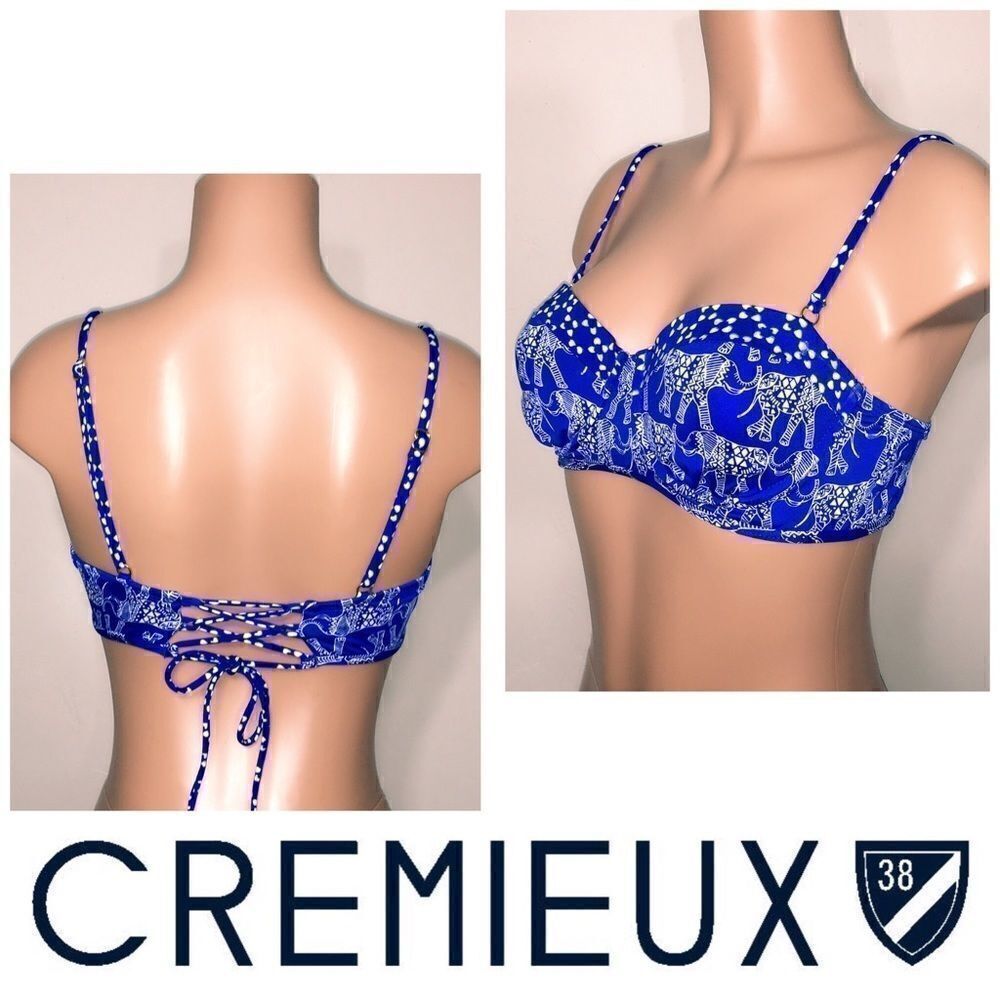 Elephant print corset style bikini top. NWOT